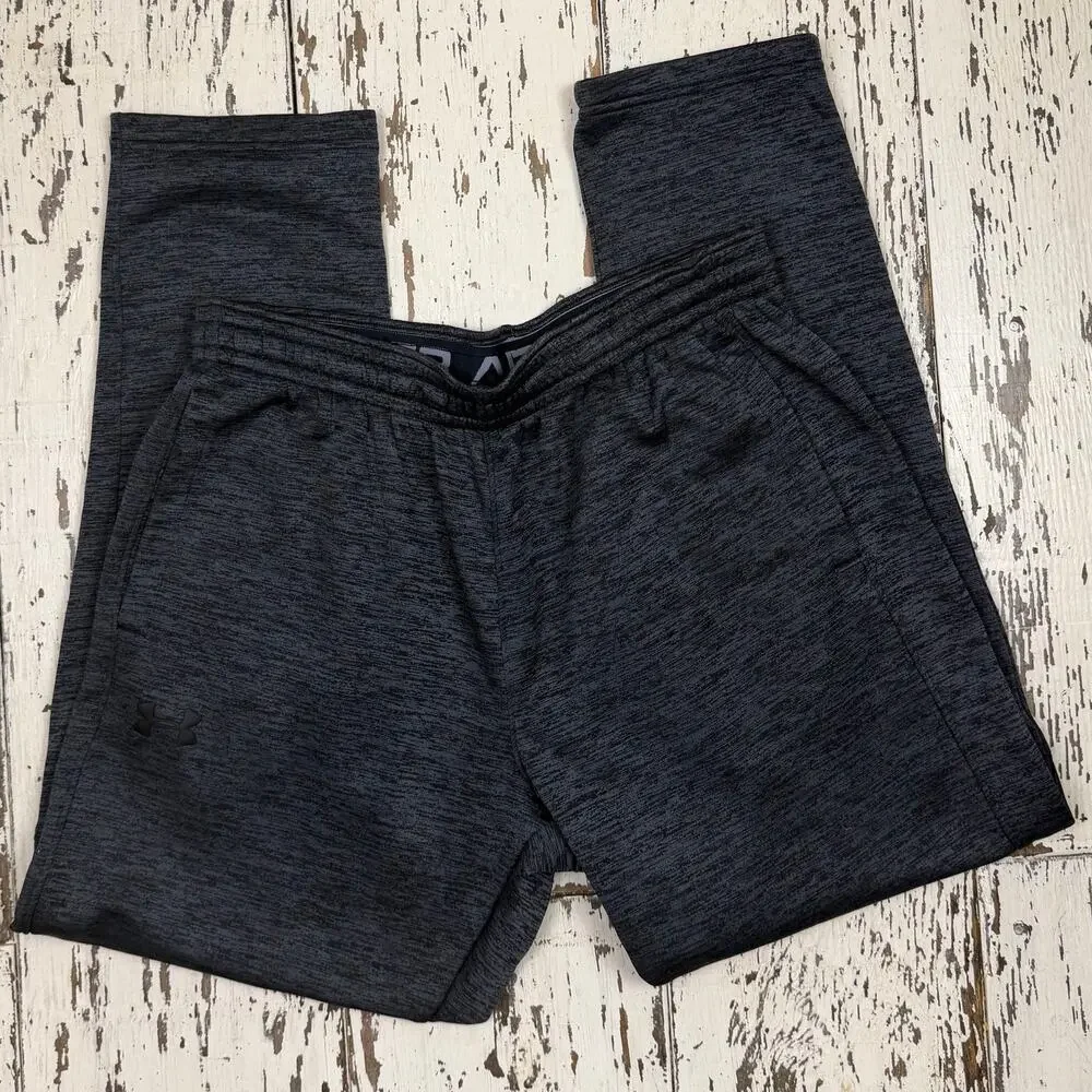 Under Armour athletic pants/sweat men’s L, cold gear elastic waist tapered leg